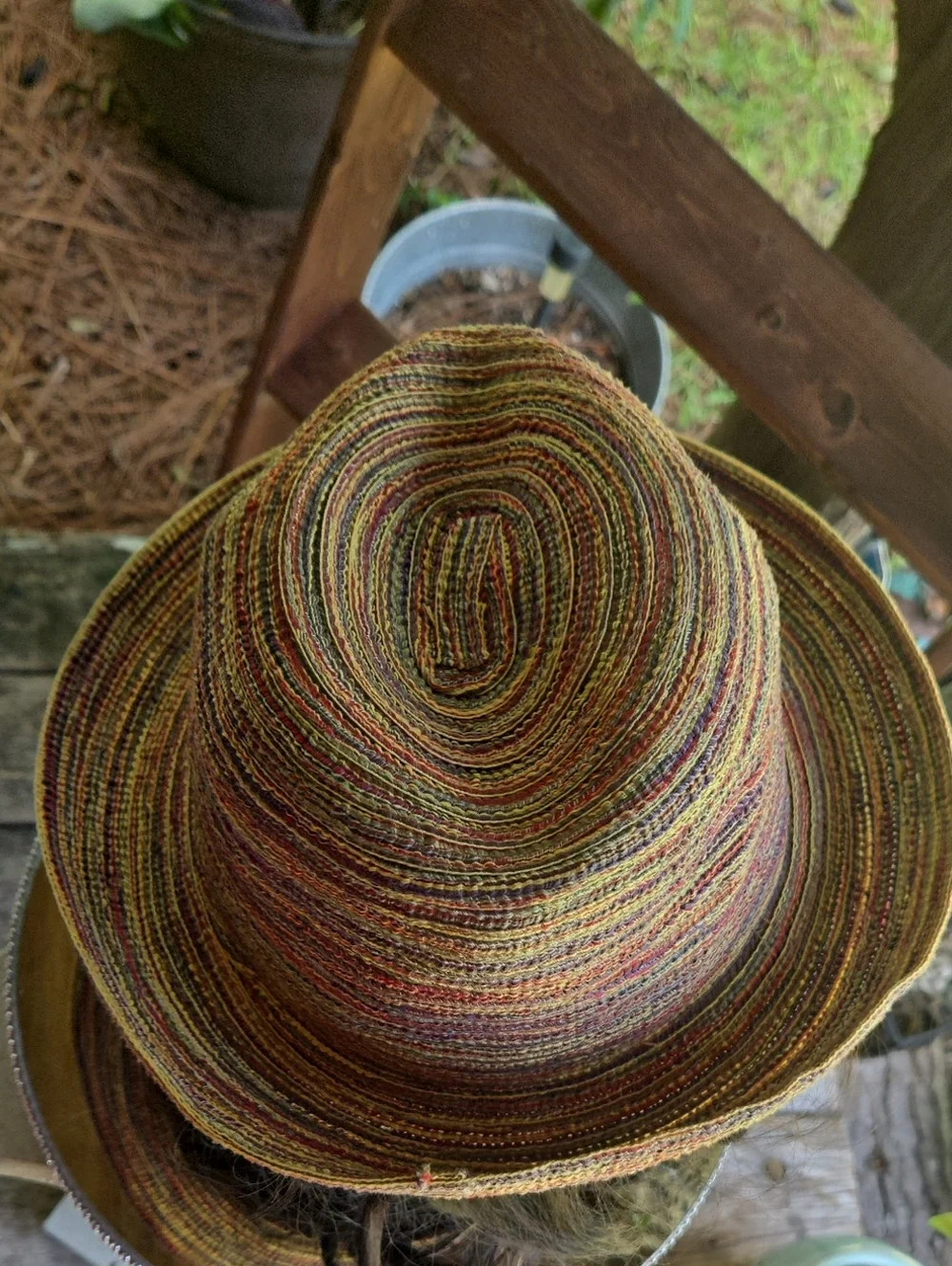 Triangle Headwear Rainbow Fedora